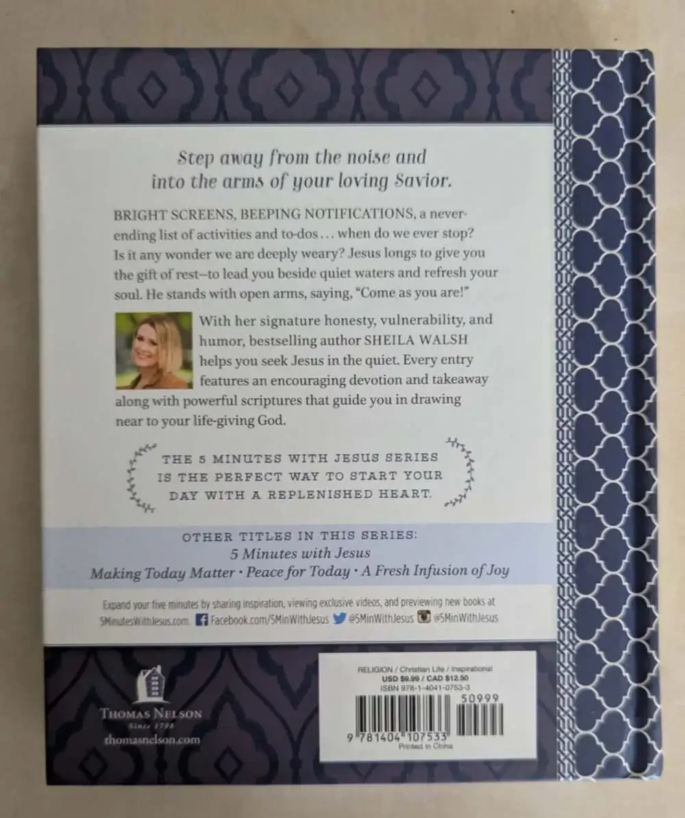 5 Minutes with Jesus: Quiet Time for Your Soul Sheila Walsh; Sherri Gragg